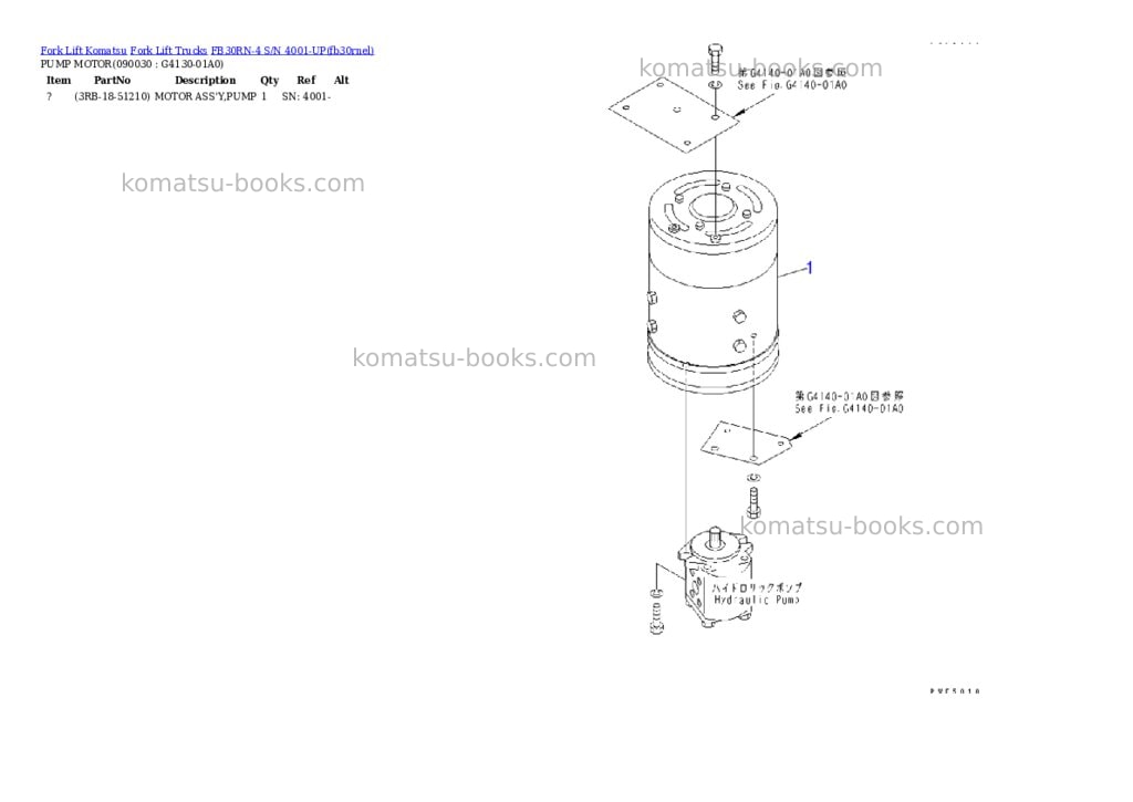 Komatsu fb30rn-4 s/n 4001-up Parts catalog cover Page 9 Komatsu fb30rn-4 s/n 4001-up Parts catalog cover Page 9