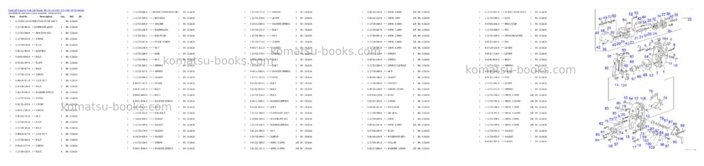 Komatsu fd100-115-6-ec s/n 5001-up Parts catalog cover Page 5