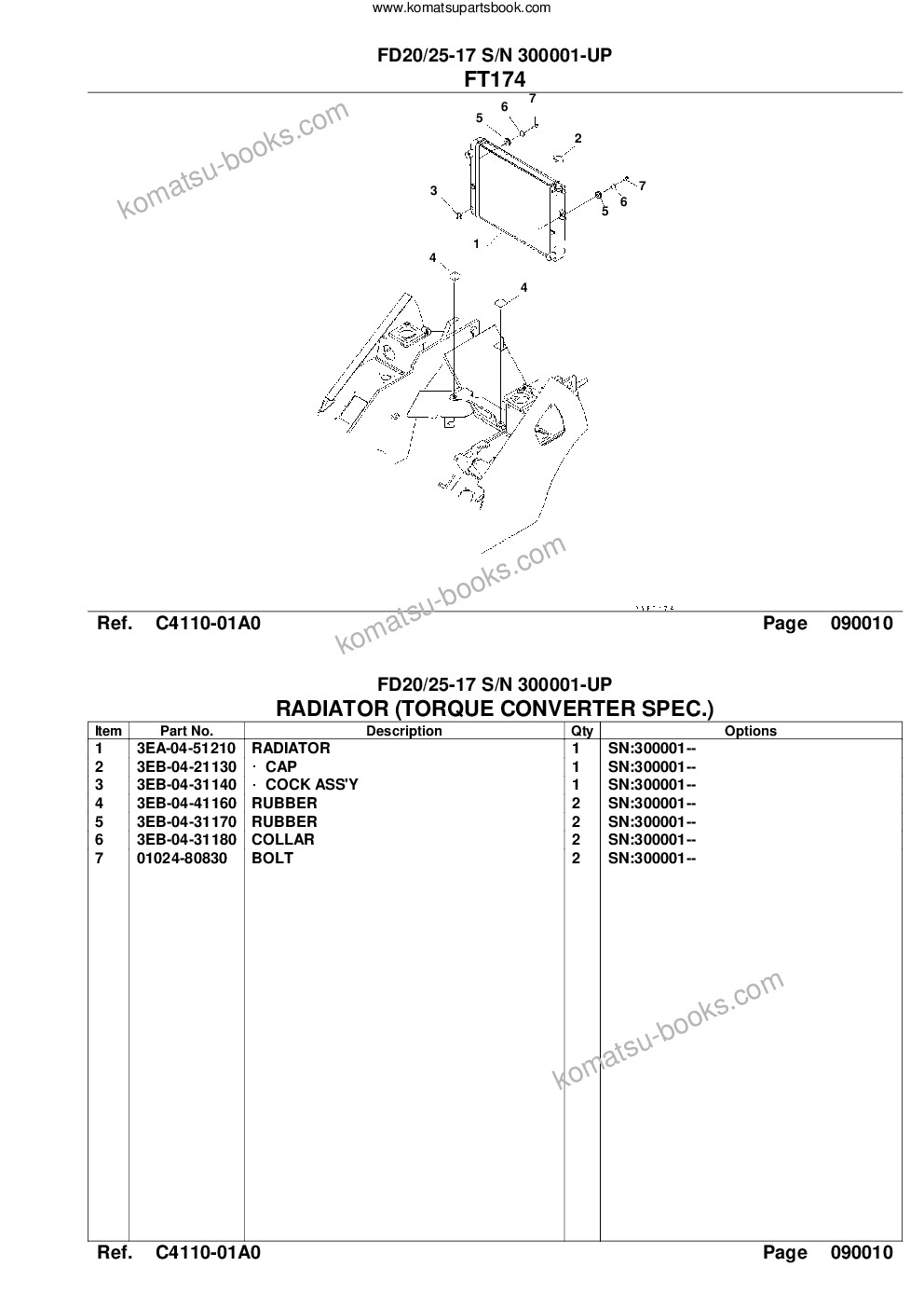 Komatsu fd20/25-17 s/n 300001-up Ersatzteilkatalog Titelseite Seite 9