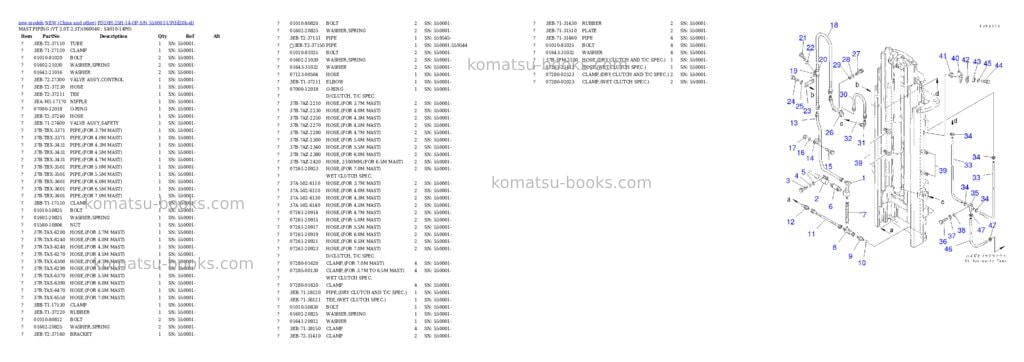 Komatsu FD20H-25H-14-OP S/N 550001-UP Parts catalog cover Page 7