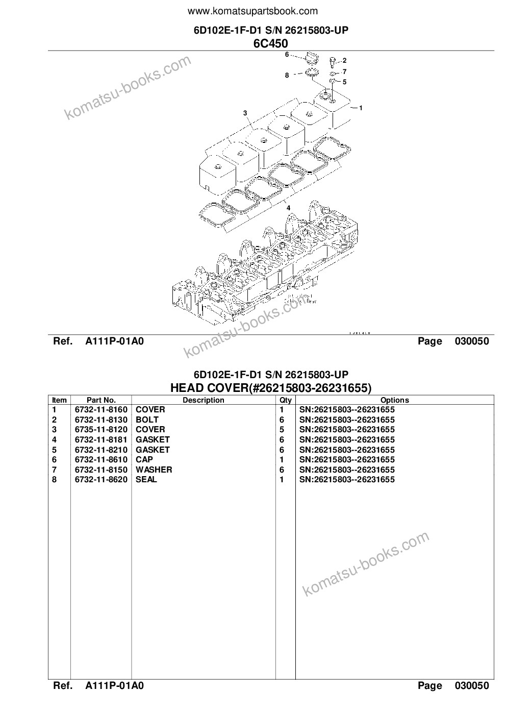 Komatsu fd70-7 s/n 40001-up Каталог запчастей обложка Страница 10