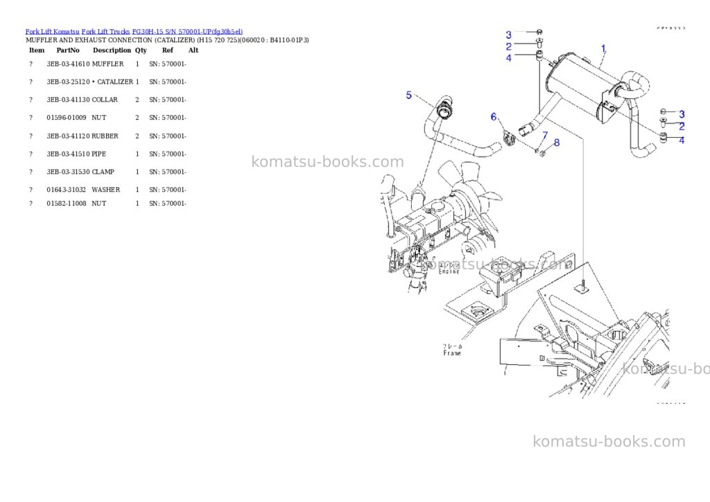 Komatsu fg30h-15 s/n 570001-up Parts catalog cover Page 9 Komatsu fg30h-15 s/n 570001-up Parts catalog cover Page 9