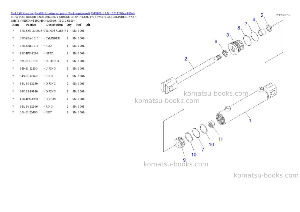 Komatsu fms408-1 s/n 1001-up Parts catalog cover Page 5 Komatsu fms408-1 s/n 1001-up Parts catalog cover Page 5