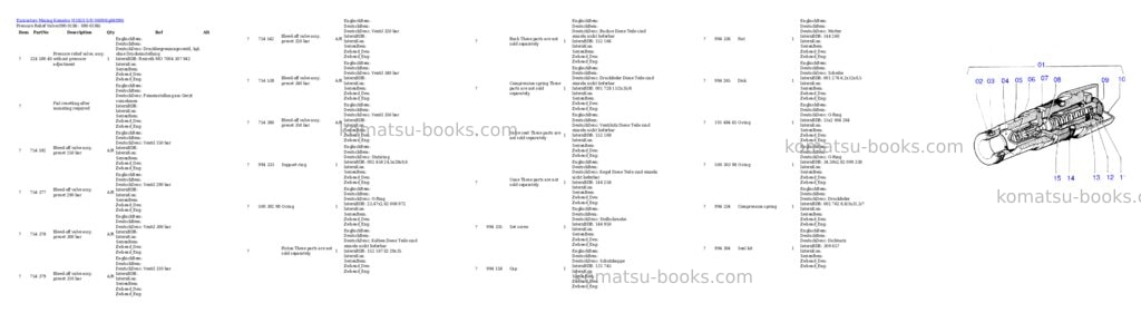 Komatsu h185s s/n 06090 Parts catalog cover Page 2 Komatsu h185s s/n 06090 Parts catalog cover Page 2