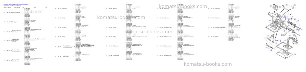 Komatsu h185s s/n 06090 Parts catalog cover Page 5 Komatsu h185s s/n 06090 Parts catalog cover Page 5