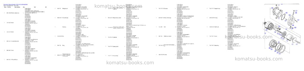 Komatsu h185s s/n 06090 Parts catalog cover Page 6 Komatsu h185s s/n 06090 Parts catalog cover Page 6