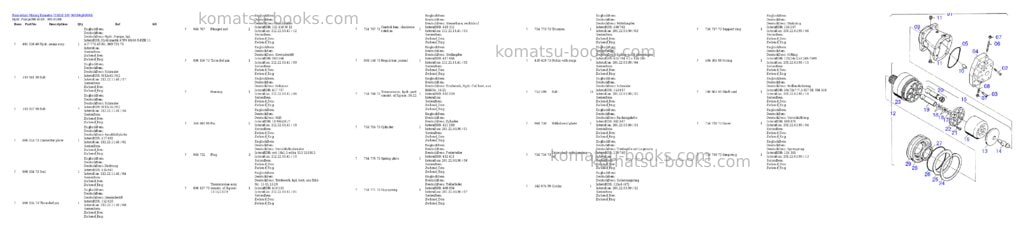 Komatsu h185e s/n 06099 Parts catalog cover Page 4