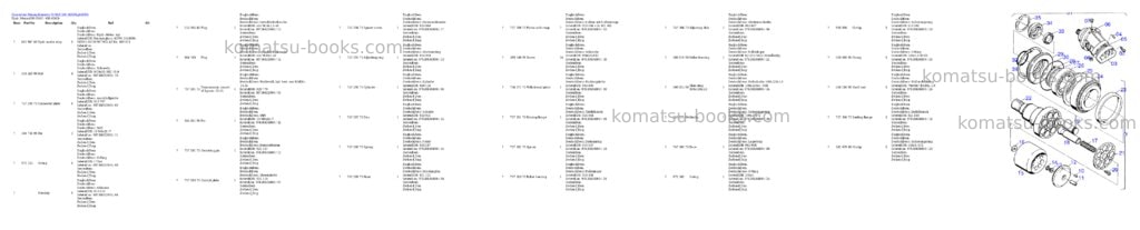 Komatsu h185e s/n 06099 Parts catalog cover Page 6