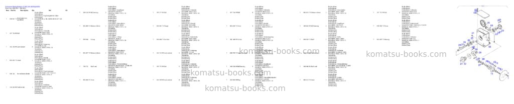 Komatsu h185e s/n 06099 Parts catalog cover Page 8