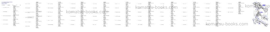 Komatsu H 185 E S/N 06100 Parts catalog cover Page 7 Komatsu H 185 E S/N 06100 Parts catalog cover Page 7