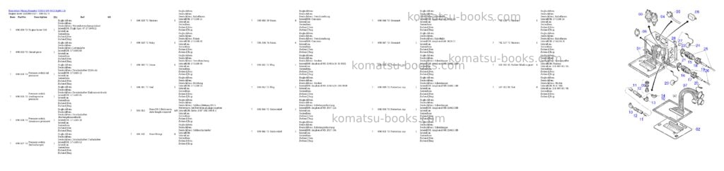 Komatsu h185s s/n 06113 Parts catalog cover Page 6 Komatsu h185s s/n 06113 Parts catalog cover Page 6