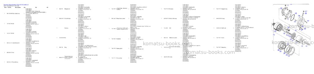 Komatsu h185s s/n 06113 Parts catalog cover Page 7 Komatsu h185s s/n 06113 Parts catalog cover Page 7