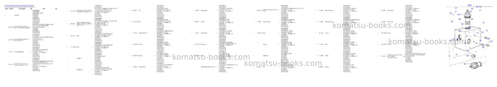 Komatsu h185s s/n 06118 Parts catalog cover Page 3
