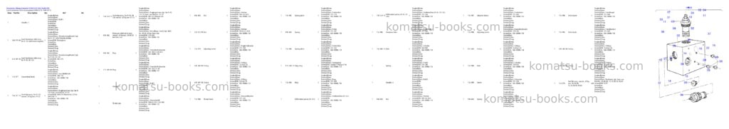 Komatsu h185s s/n 06118 Parts catalog cover Page 4