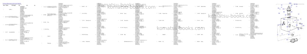 Komatsu h185s s/n 06119 Parts catalog cover Page 2 Komatsu h185s s/n 06119 Parts catalog cover Page 2