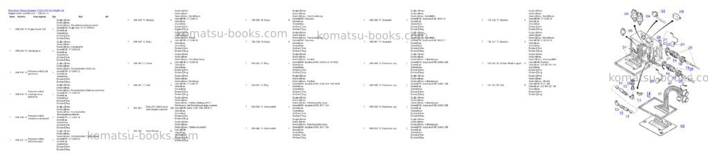 Komatsu h185s s/n 06119 Parts catalog cover Page 8 Komatsu h185s s/n 06119 Parts catalog cover Page 8
