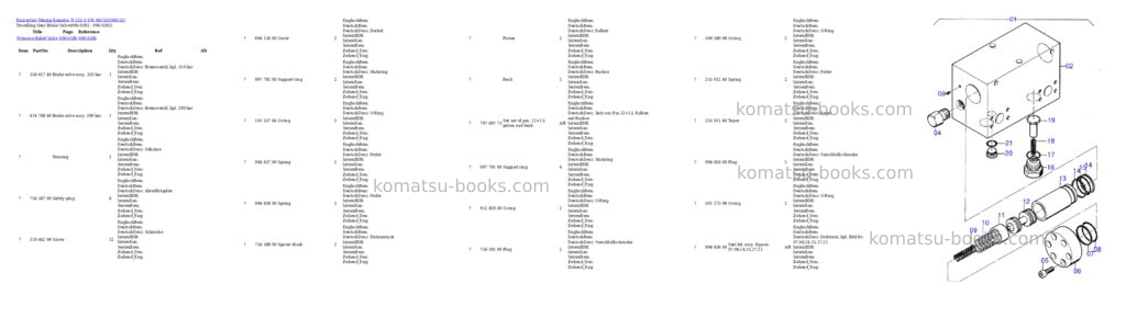Komatsu H 255 S S/N 06152 Parts catalog cover Page 5 Komatsu H 255 S S/N 06152 Parts catalog cover Page 5