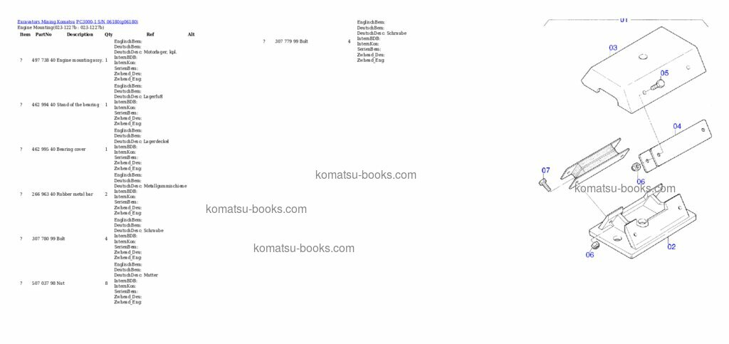 Komatsu pc3000-1 Каталог запчастей обложка Страница 2 Komatsu pc3000-1 Каталог запчастей обложка Страница 2