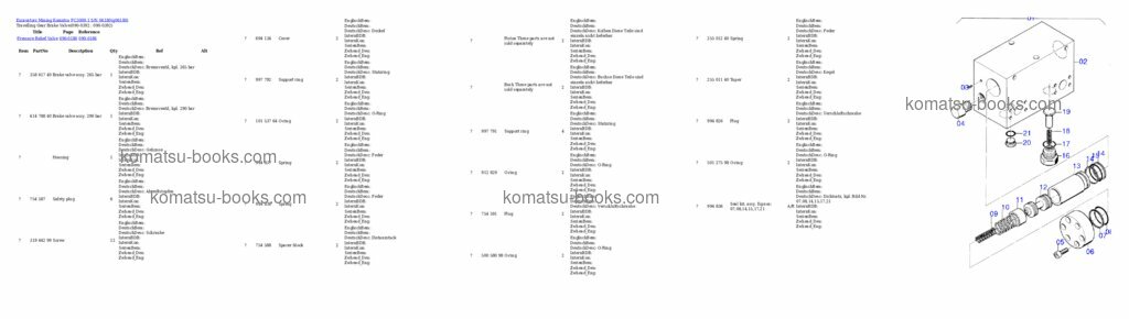 Komatsu pc3000-1 Каталог запчастей обложка Страница 7 Komatsu pc3000-1 Каталог запчастей обложка Страница 7