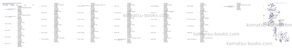 Komatsu pc3000-1e s/n 06220 Parts catalog cover Page 10