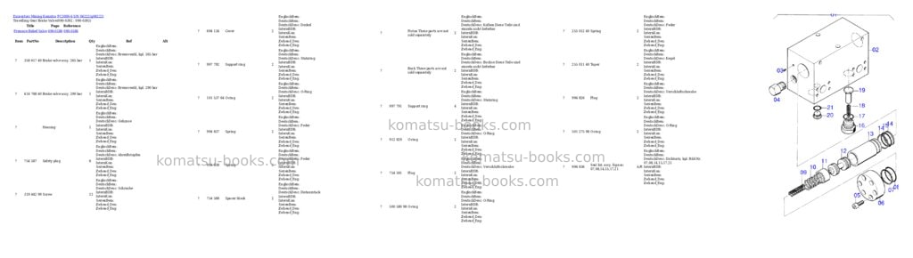 Komatsu pc3000-6 s/n 06222 Parts catalog cover Page 6