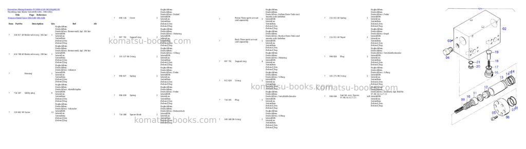 Komatsu pc3000-6 s/n 06228 Parts catalog cover Page 6