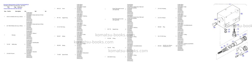 Komatsu pc3000-6 s/n 06229 Parts catalog cover Page 6