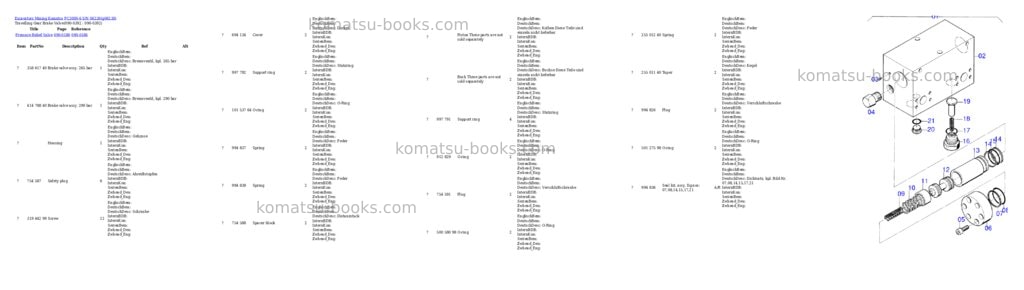 Komatsu pc3000-6 s/n 06230 Parts catalog cover Page 6