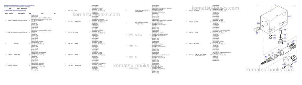 Komatsu pc3000-6 s/n 06239 Parts catalog cover Page 6