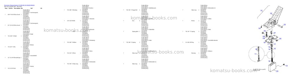 Komatsu pc3000-6e s/n 06249 Parts catalog cover Page 10