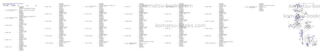 Komatsu pc3000-1e s/n 06251 Parts catalog cover Page 10