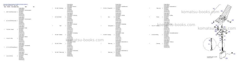 Komatsu pc3000-6 s/n 06257 Parts catalog cover Page 10