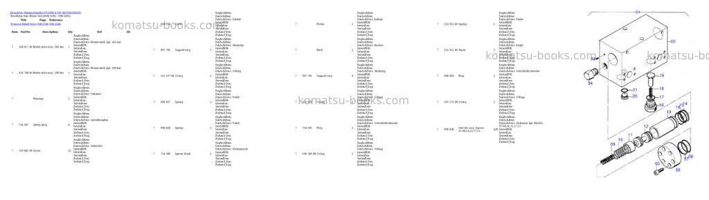 Komatsu pc3000-6 s/n 06259 Parts catalog cover Page 6