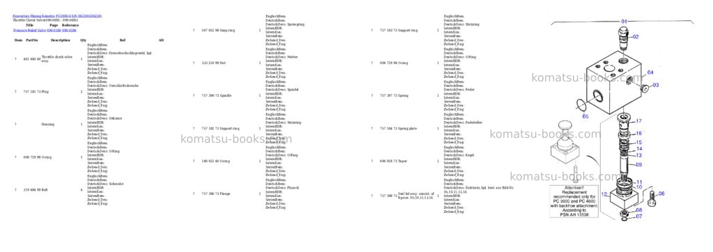 Komatsu pc3000-6 s/n 06259 Parts catalog cover Page 9