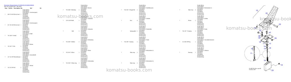 Komatsu pc3000-6e s/n 06260 Parts catalog cover Page 9
