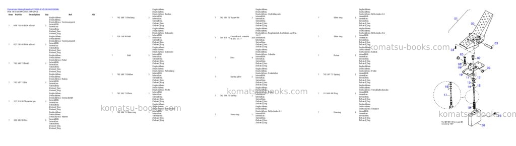 Komatsu pc3000-6 s/n 06264 Parts catalog cover Page 10