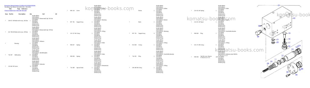 Komatsu pc3000-6 s/n 06264 Parts catalog cover Page 6