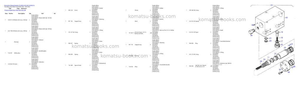 Komatsu pc3000-6 s/n 06273 Parts catalog cover Page 6
