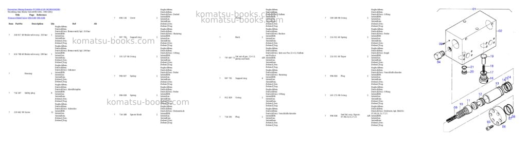 Komatsu pc3000-6 s/n 06280 Parts catalog cover Page 6
