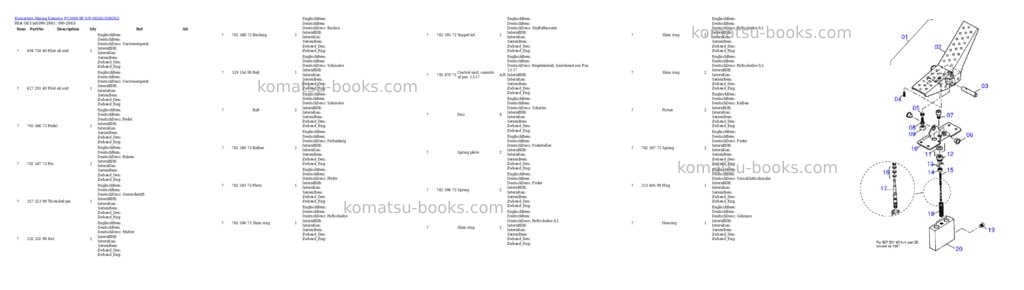 Komatsu pc3000-6e s/n 06282 Parts catalog cover Page 9