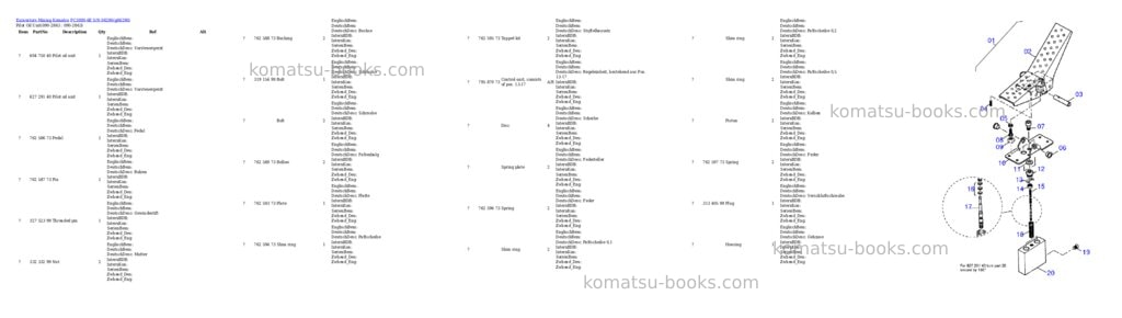 Komatsu pc3000-6e s/n 06290 Parts catalog cover Page 10