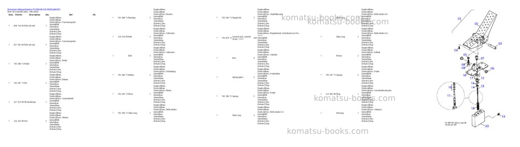Komatsu pc3000-6e s/n 06292 Parts catalog cover Page 6