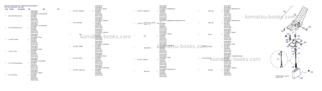 Komatsu pc3000-6e s/n 06297 Parts catalog cover Page 10
