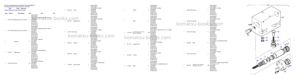 Komatsu pc3000-6e s/n 06297 Parts catalog cover Page 4