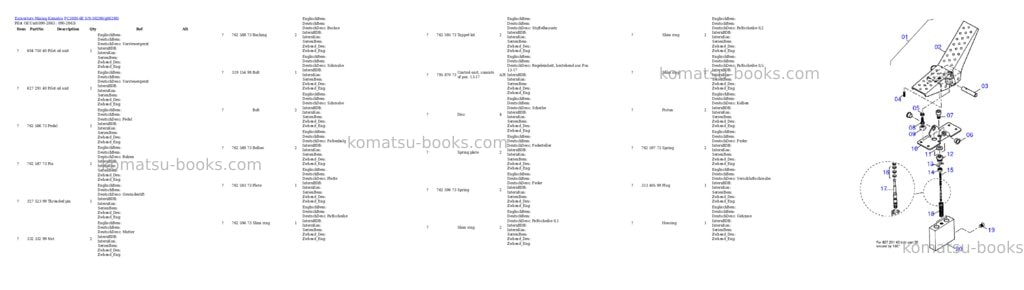 Komatsu pc3000-6e s/n 06298 Parts catalog cover Page 10