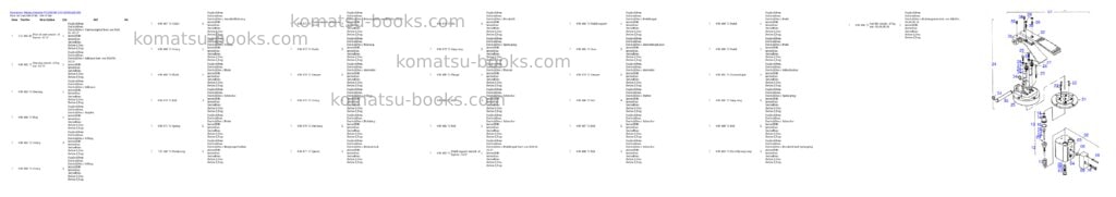 Komatsu pc3000-6e s/n 06299 Parts catalog cover Page 9 Komatsu pc3000-6e s/n 06299 Parts catalog cover Page 9