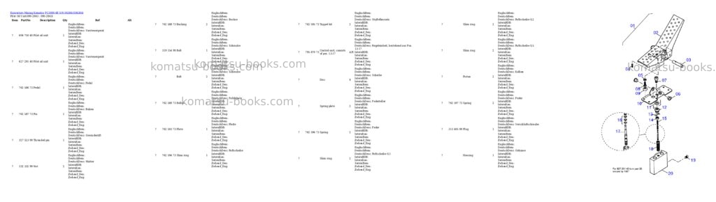 Komatsu pc3000-6e s/n 06304 Parts catalog cover Page 10