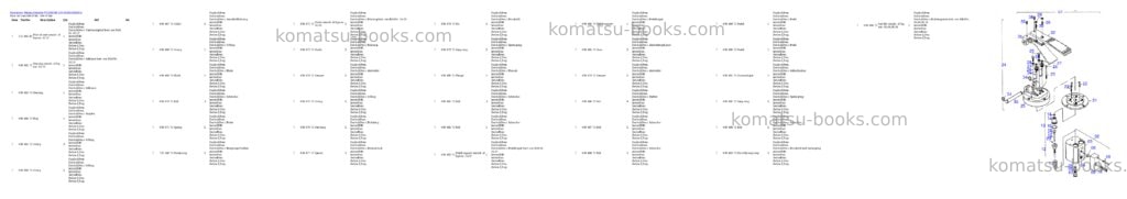 Komatsu pc3000-6e s/n 06305 Parts catalog cover Page 8