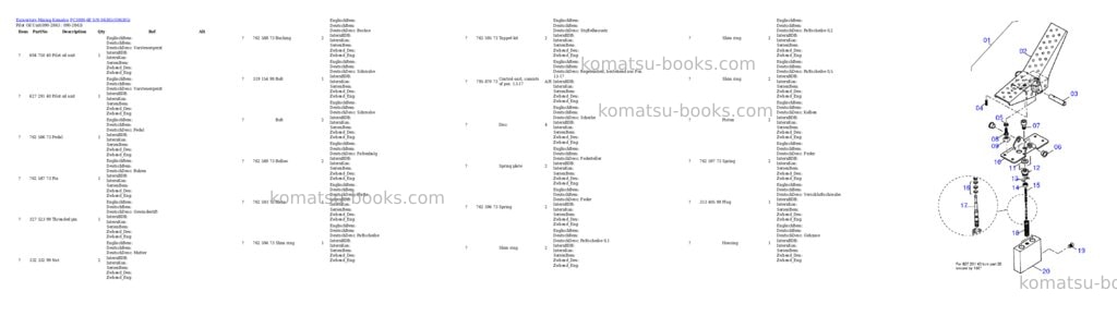 Komatsu pc3000-6e s/n 06305 Parts catalog cover Page 9