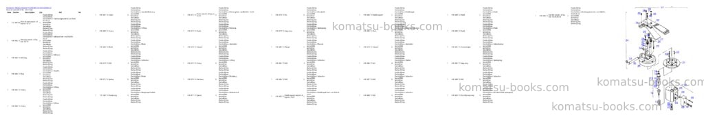 Komatsu pc3000-6e s/n 06313 Parts catalog cover Page 8